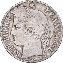 Moneta, Francja, Cérès, Franc, 1881, Paris, 1 Franc, F(12-15), Srebro