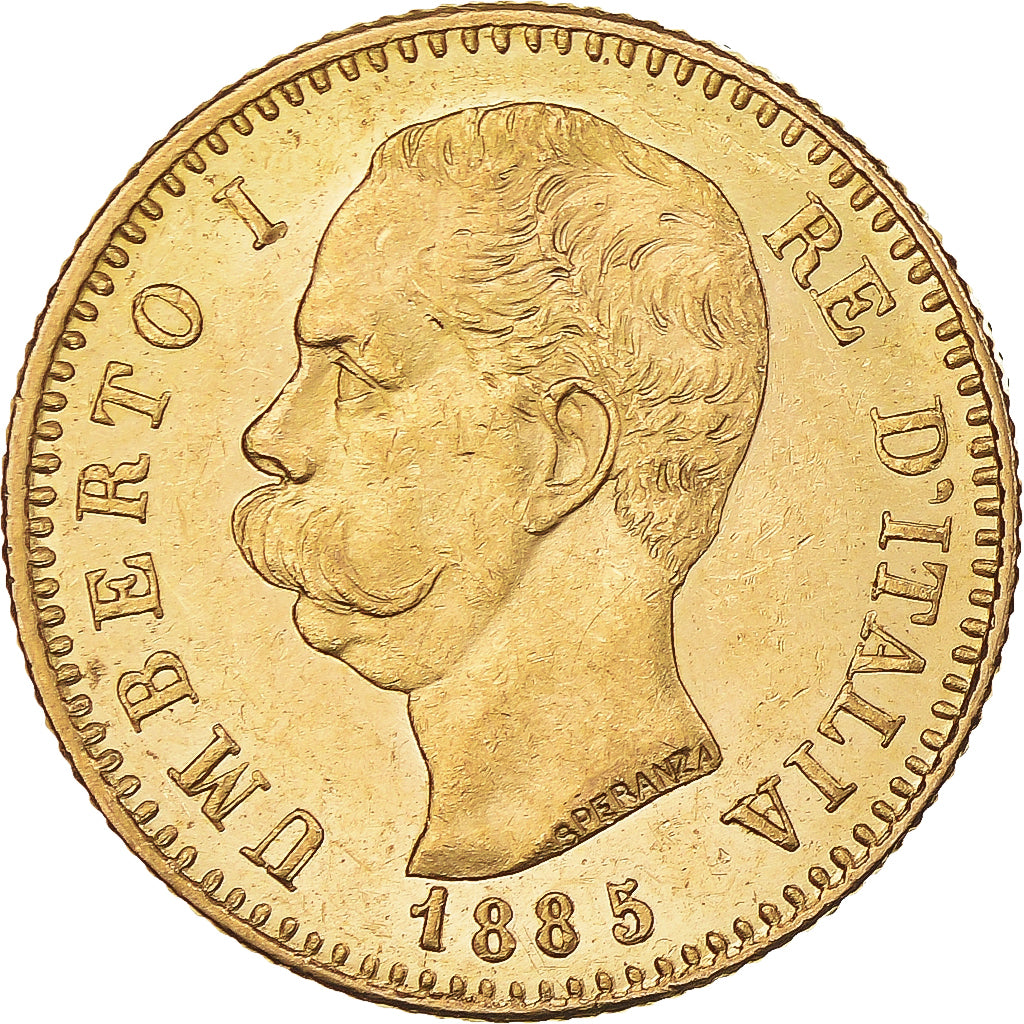 Moneta, Italia, Umberto I, 20 Lire, 1885, Rome, SPL, Oro, KM:21