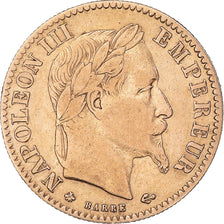 Moneta, Francja, Napoleon III, 10 Francs, 1864, Paris, VF(30-35), Złoto