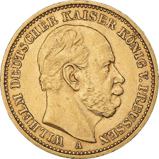 Coin, German States, PRUSSIA, Wilhelm I, 20 Mark, 1883, Berlin, AU(50-53), Gold