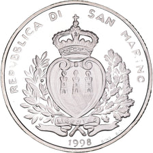 Coin, San Marino, 10000 Lire, 1998, MS(63), Silver, KM:376