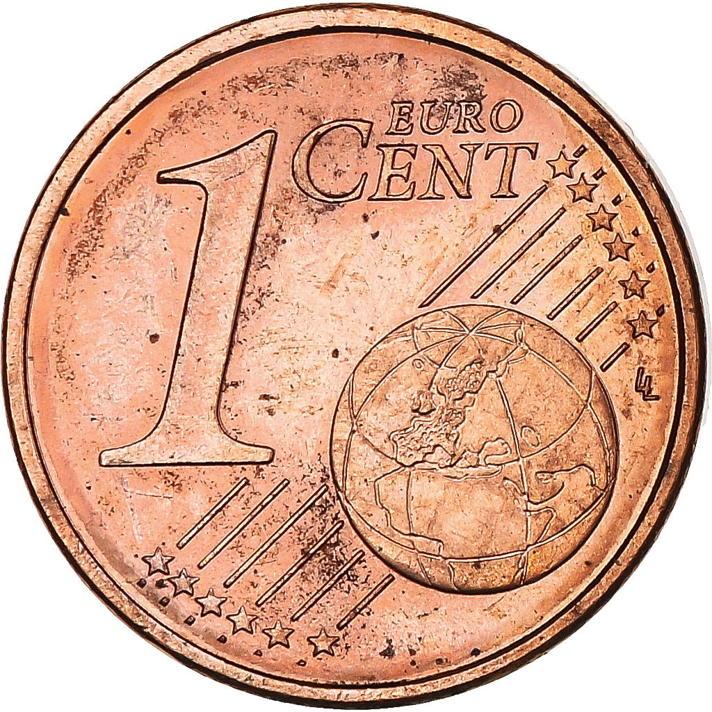 Francia, 1 Centime, Double Reverse Side, EBC, Acero revestido con cobre