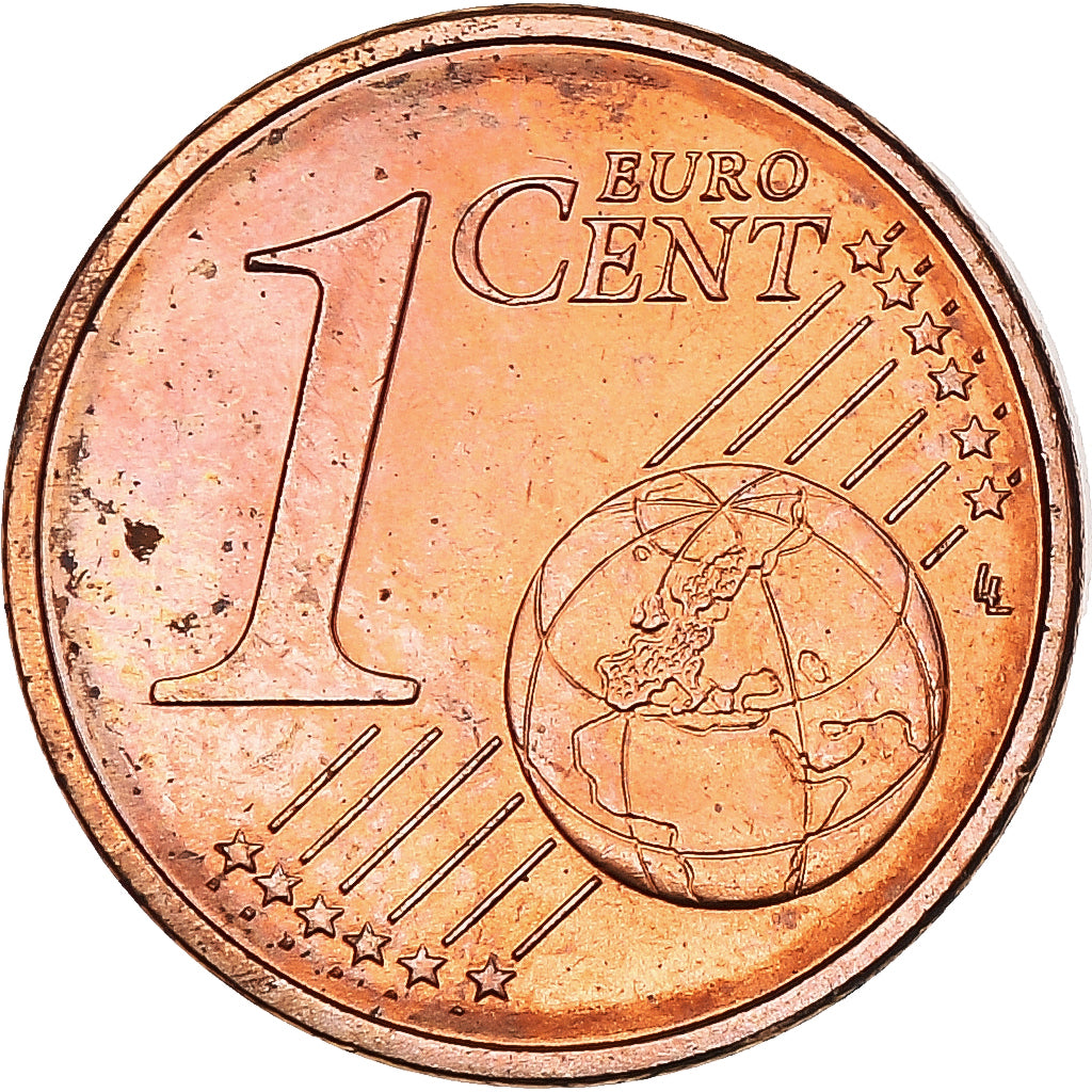 Francia, 1 Centime, Double Reverse Side, EBC, Acero revestido con cobre