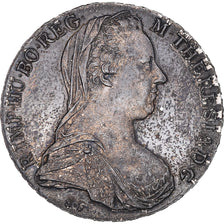 Monnaie, Autriche, Joseph II, Thaler, 1780, Refrappe, SUP+, Argent, KM:T1