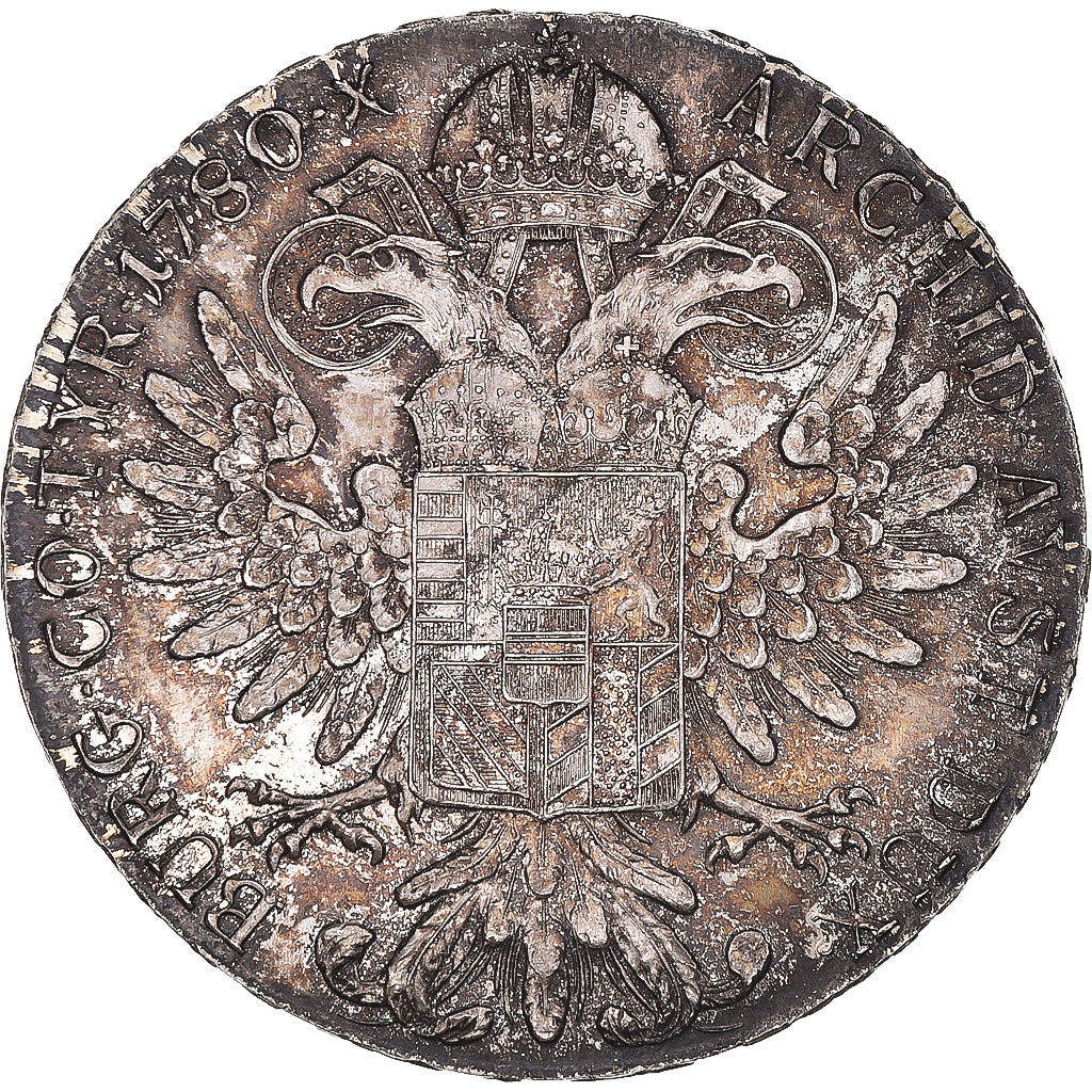 Coin, Austria, Joseph II, Thaler, 1780, Restrike, MS(60-62), Silver, KM:T1
