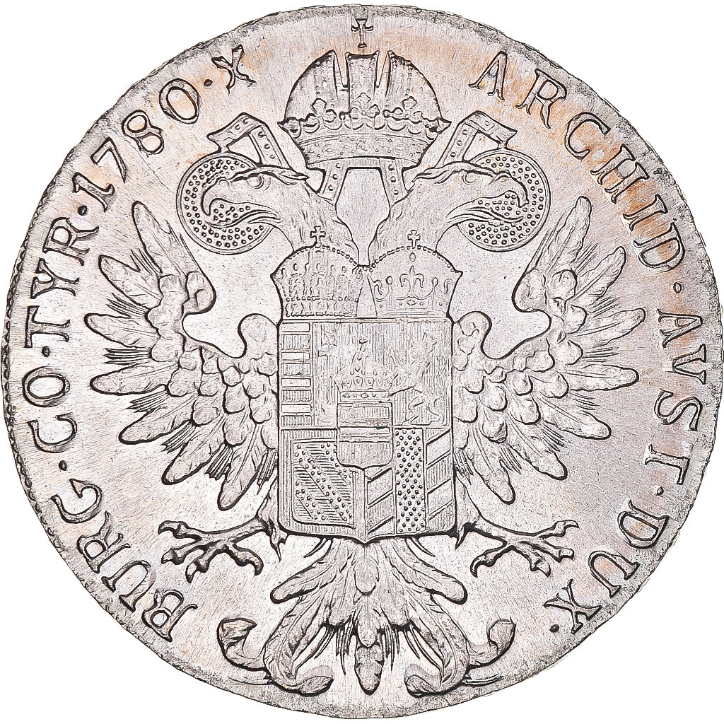 Coin, Austria, Joseph II, Thaler, 1780, Restrike, MS(63), Silver, KM:T1