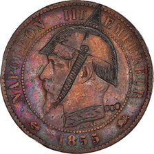 Moneta, Francja, Napoleon III, Napoléon III, 10 Centimes, 1855, Lyon