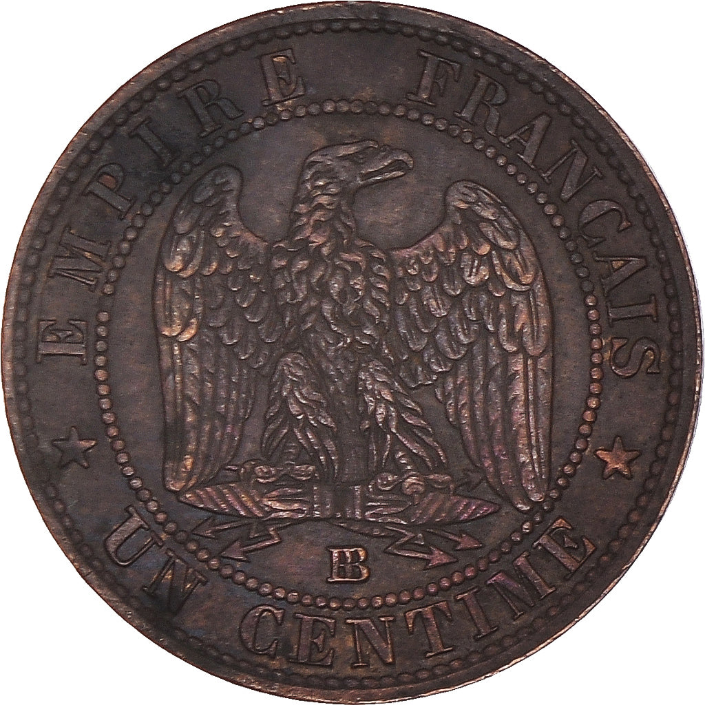 Monnaie, France, Napoleon III, Napoléon III, Centime, 1853, Strasbourg, SUP