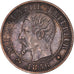 Monnaie, France, Napoleon III, Napoléon III, Centime, 1856, Strasbourg, TTB