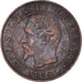 Coin, France, Napoleon III, 2 Centimes, 1854, Strasbourg, VF(30-35), Bronze