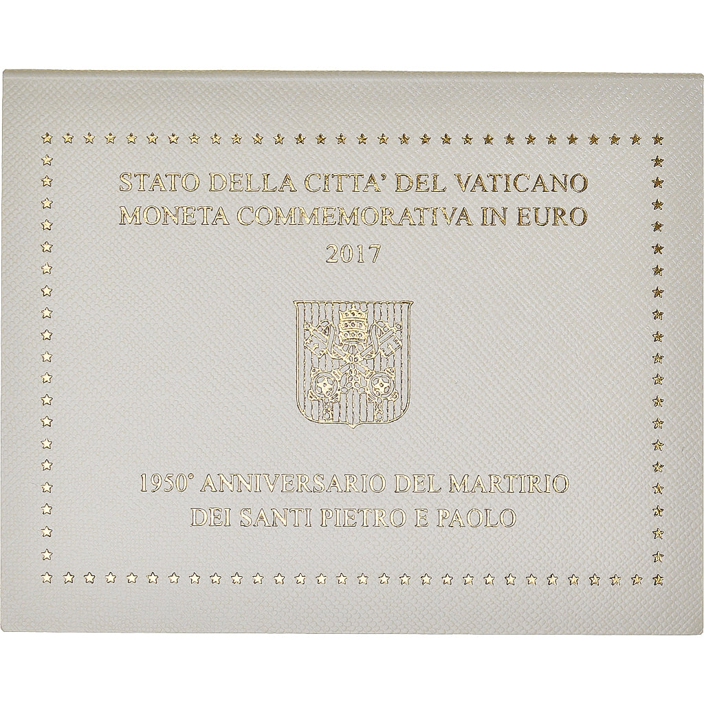 Vaticano, 2 Euro, 2017, Martyre des Saints Pierre et Paul, MS(65-70)
