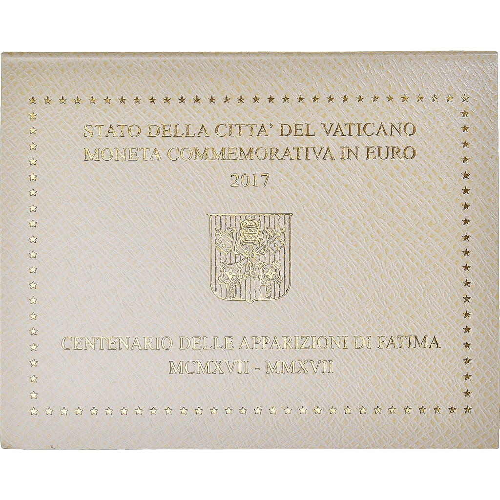 Vatican, 2 Euro, centenaire des Apparitions de Fatima, 2017, Rome, Pape
