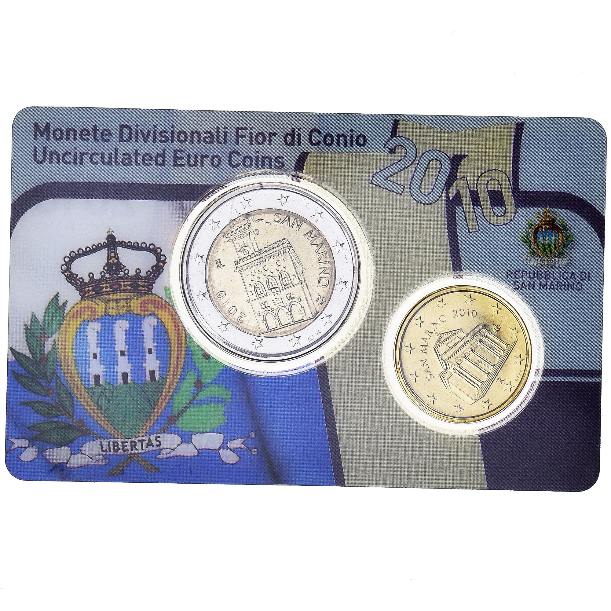 San Marino, Set, 2010, Rome, MS(65-70), Bi-Metallic