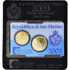 San Marino, Set, 2003, Rome, 20c + 50c, MS(65-70)