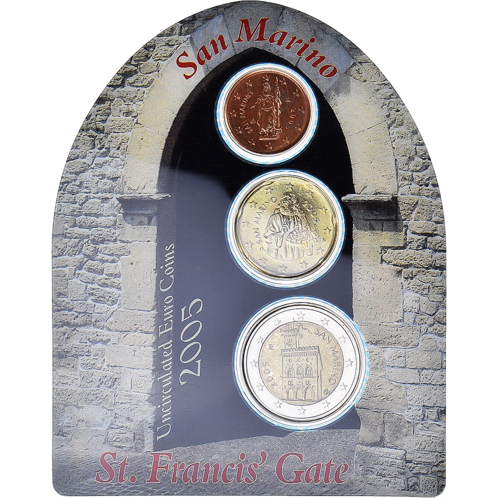 San Marino, Set, La porte de Saint Francis, 2005, Rome, FDC, Sin información