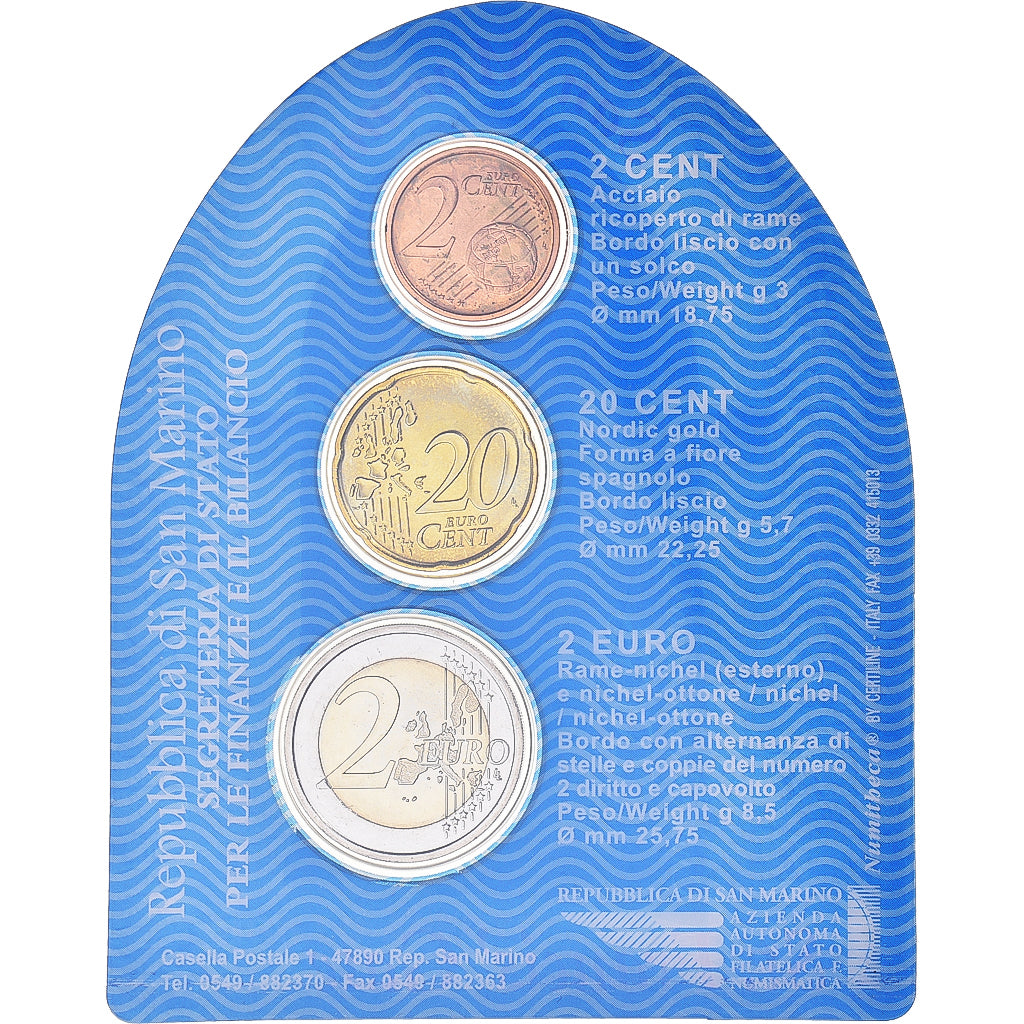 San Marino, Set, La porte de Saint Francis, 2005, Rome, FDC, Sin información