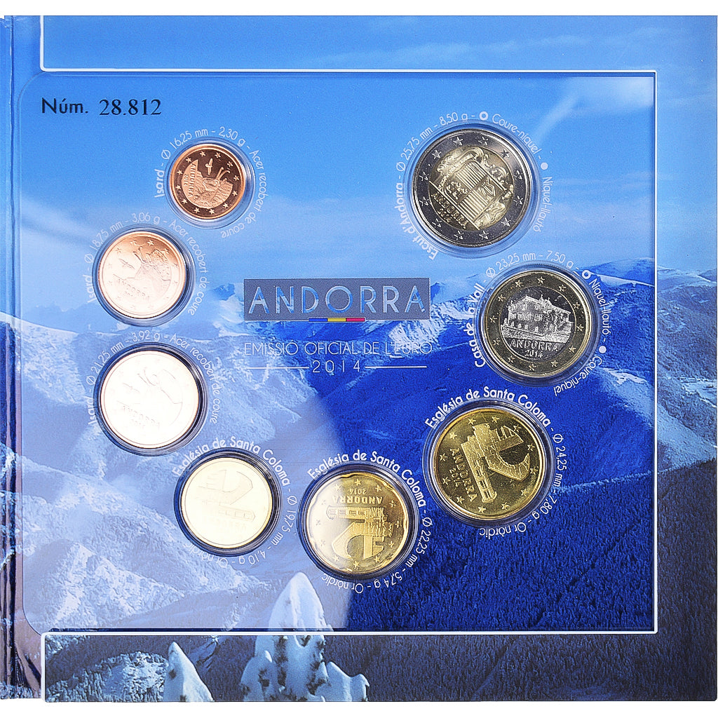 Andorre, Coffret, 2014, FDC