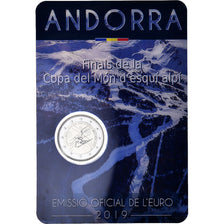 Andorre, 2 Euro, ski-alpin, 2019, Monnaie de Paris, FDC, Bimétallique