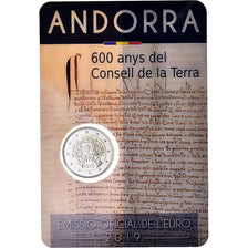 Andorre, 2 Euro, Conseil de la Terre, 2019, BU, FDC, Bimétallique