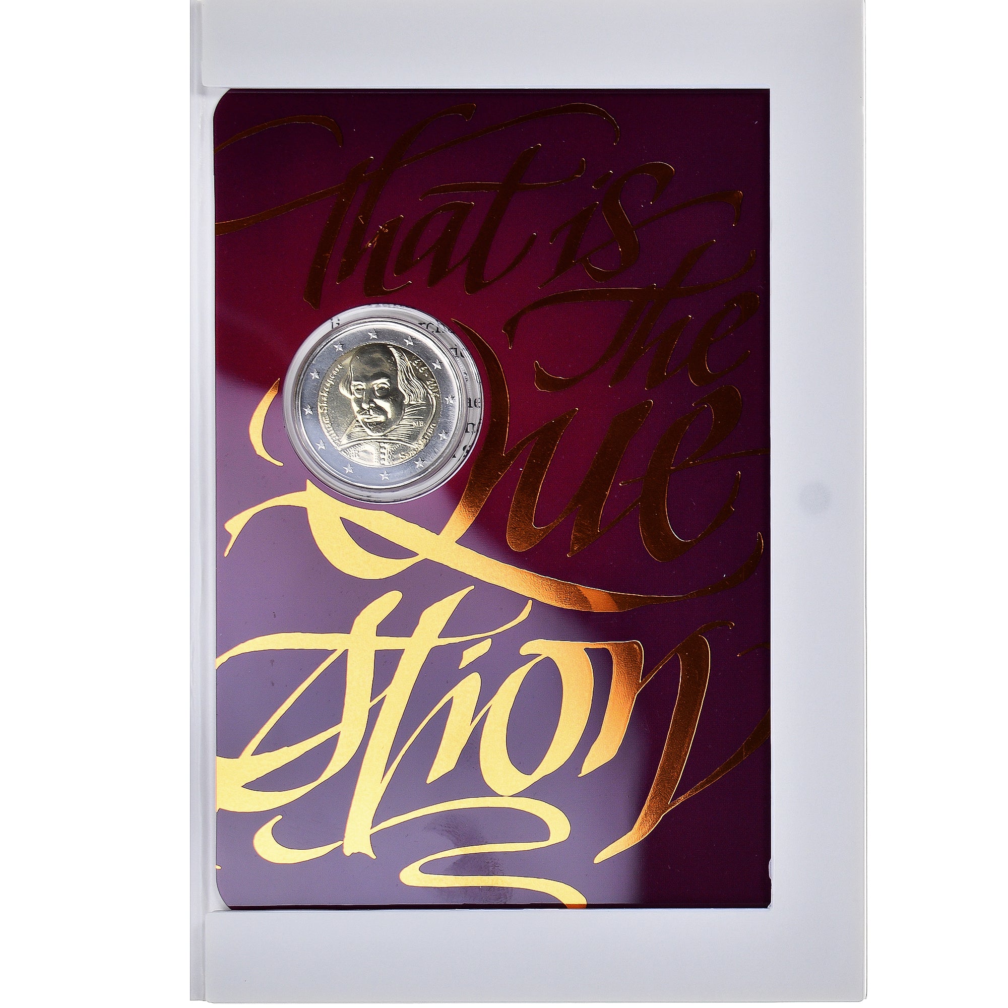 San Marino, 2 Euro, William Shakespeare - 400th Anniversary, 2016, Rome