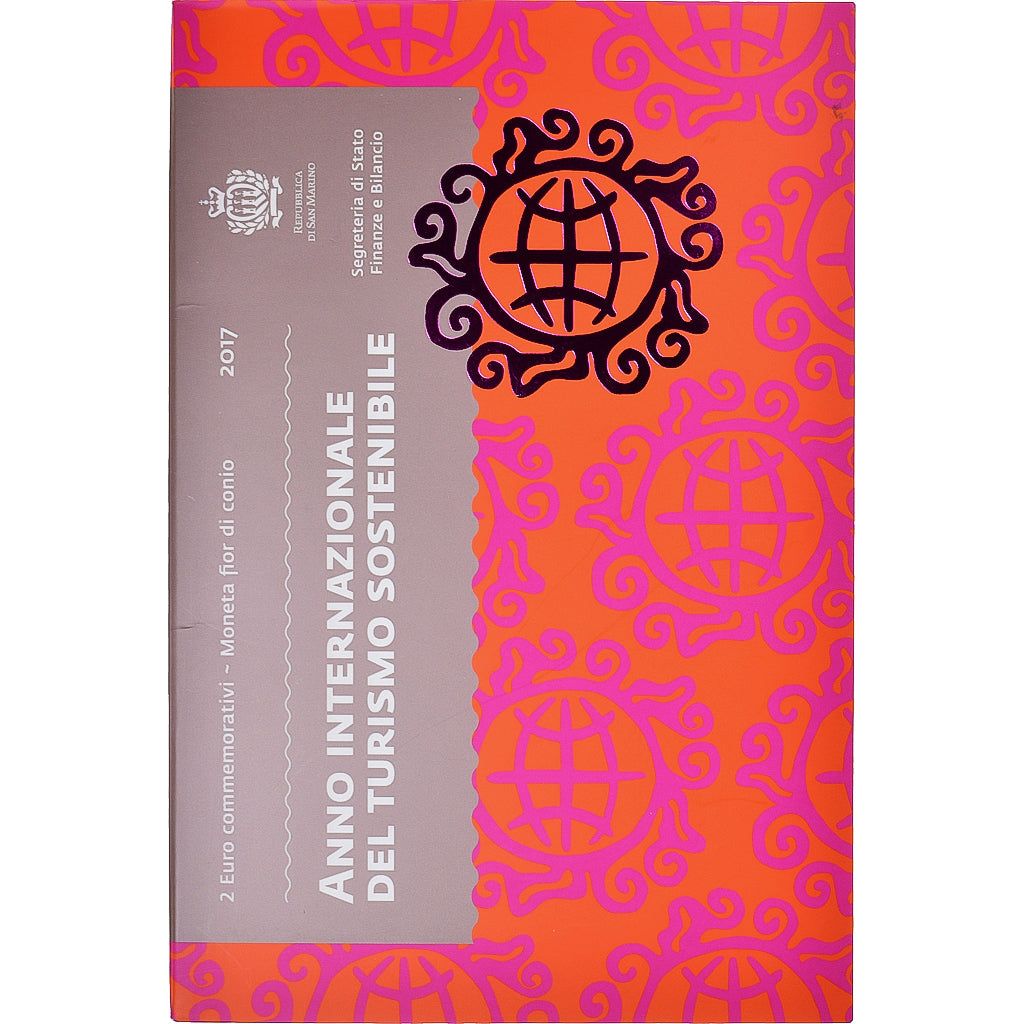 San Marino, 2 Euro, année internationale du tourisme durable, 2017, Rome, BU