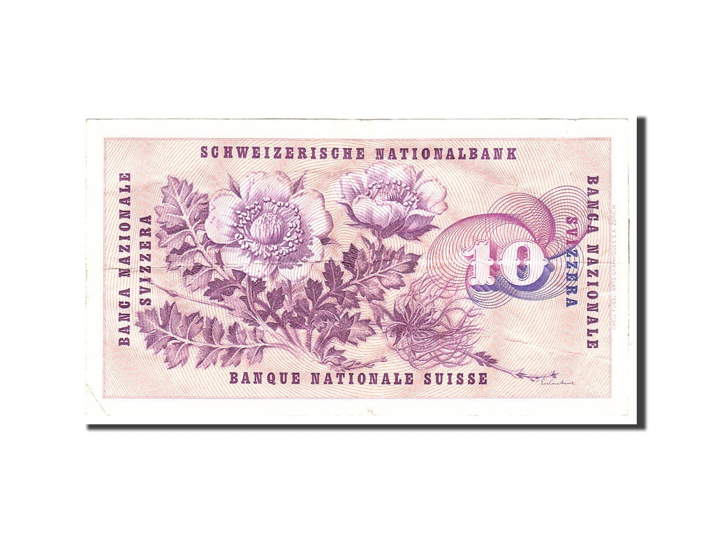 Switzerland, 10 Franken, 1963, 1963-03-28, KM:45h, EF(40-45)