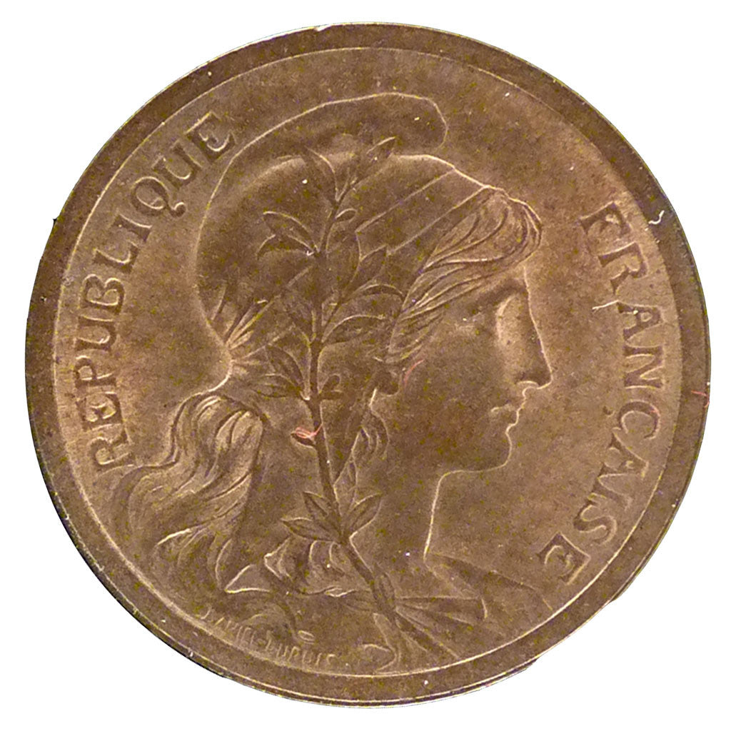 FRANCE, Dupuis, 2 Centimes, 1898, Paris, KM #841, MS(60-62), Bronze, 20.2,...