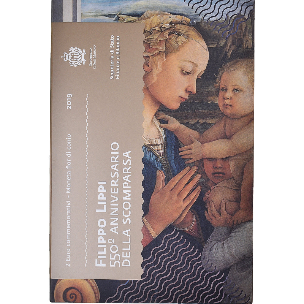 Saint Marin , 2 Euro, Filippo Lippi, 2019, Rome, FDC, Bimétallique