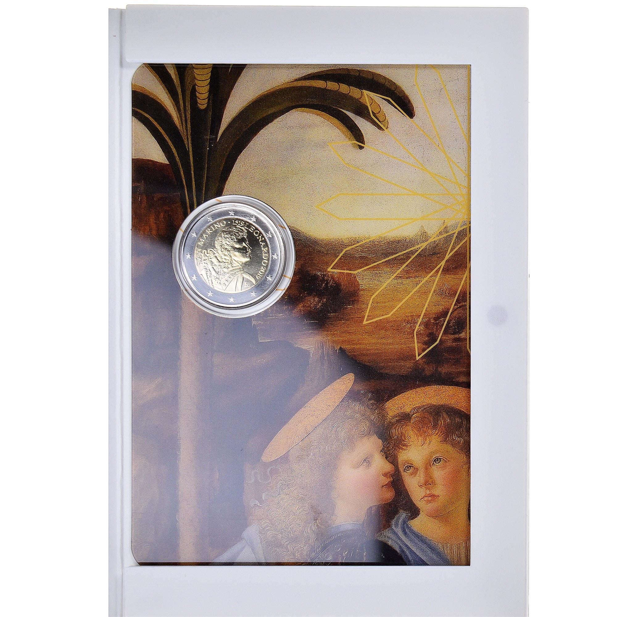San Marino, 2 Euro, Leonardo da Vinci, 2019, Rome, BU, MS(65-70), Bi-Metallic