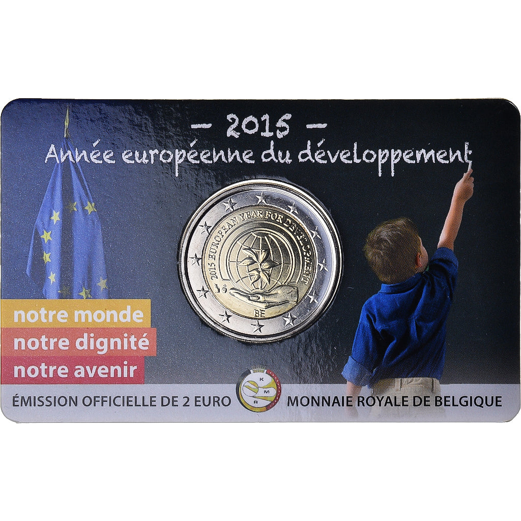 Belgien, 2 Euro, Année européenne du développement, 2015, Brussels, BU, STGL