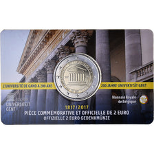 Belgique, 2 Euro, 200 years of the University of Ghent, 2017, French Text, FDC