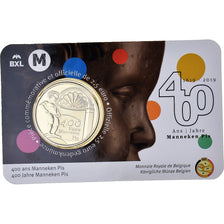 Bélgica, 2-1/2 Euro, Manneken Pis, Bruxelles, 2019, French Text, MS(65-70)
