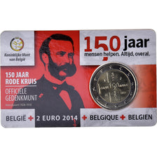 Belgium, 2 Euro, Croix Rouge, 2014, Brussels, MS(65-70), Bi-Metallic