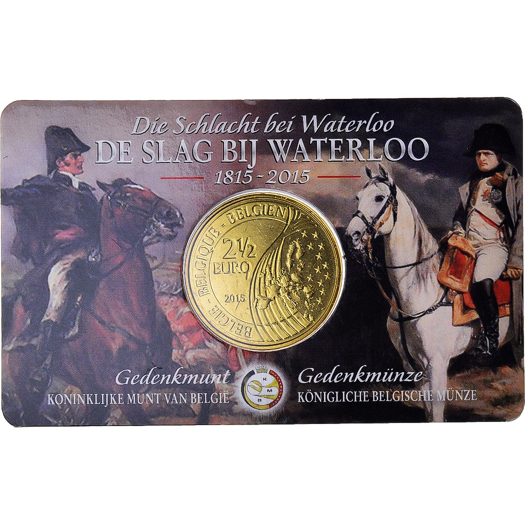 Belgique, 2-1/2 Euro, 200 ans de la bataille de Waterloo, 2015, Bruxelles, Coin