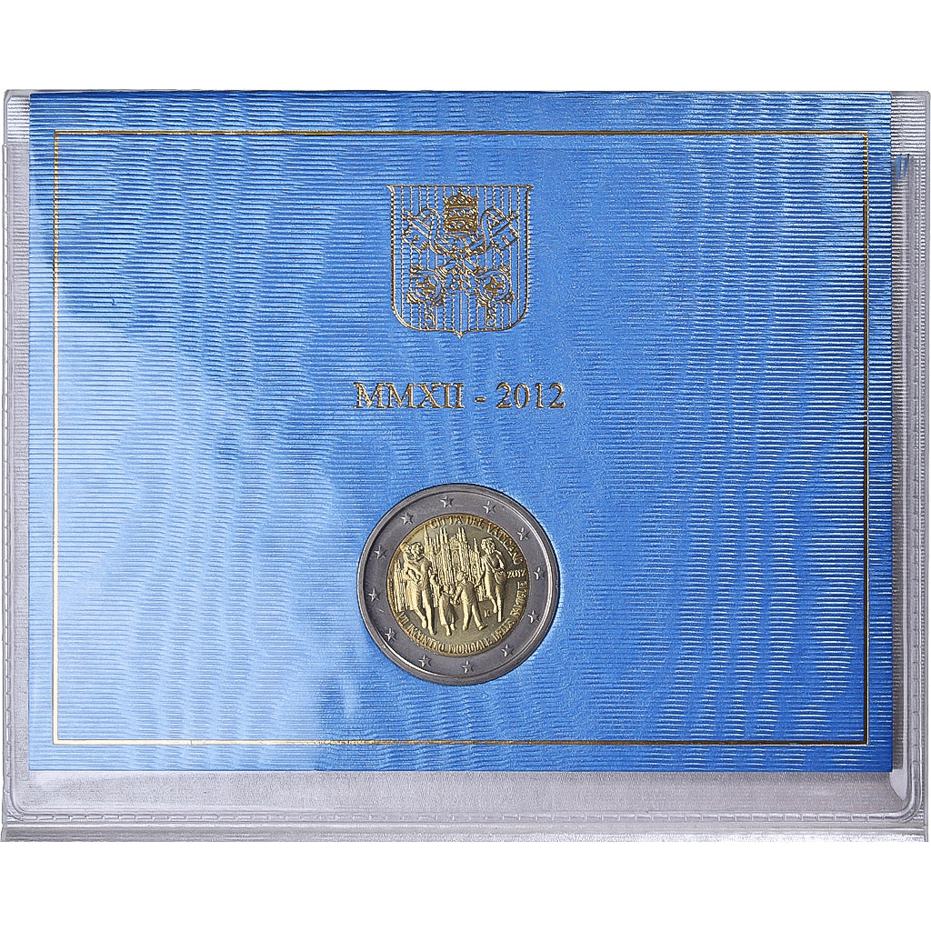 Vatican, 2 Euro, 2012, Rome, 7ème rencontre mondiale de la Famille, FDC
