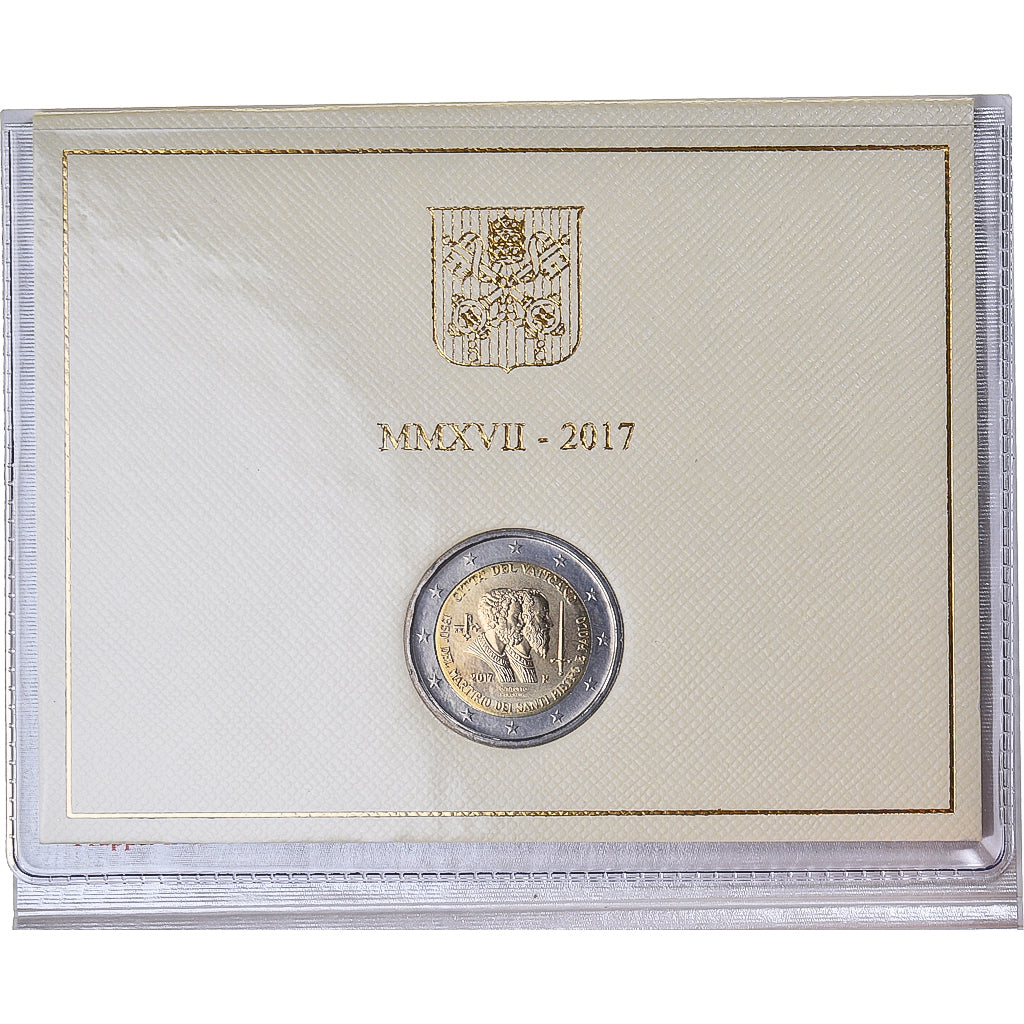 Vatican, 2 Euro, 2017, Martyre des Saints Pierre et Paul, MS(65-70), Bi-Metallic