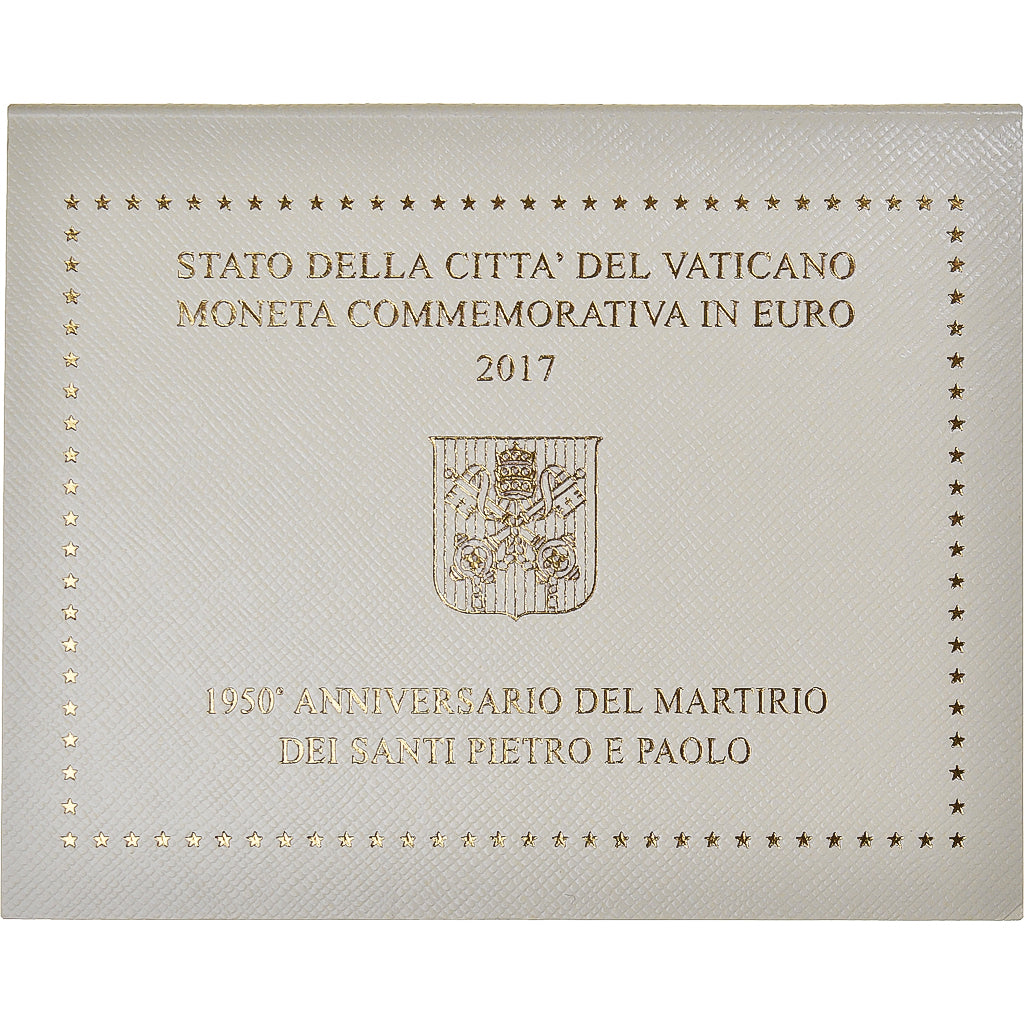 Vatican, 2 Euro, 2017, Martyre des Saints Pierre et Paul, MS(65-70), Bi-Metallic