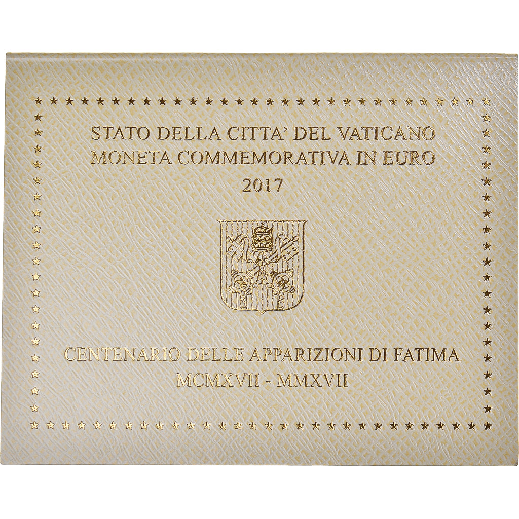 Vatican, 2 Euro, centenaire des Apparitions de Fatima, 2017, Rome, Pape