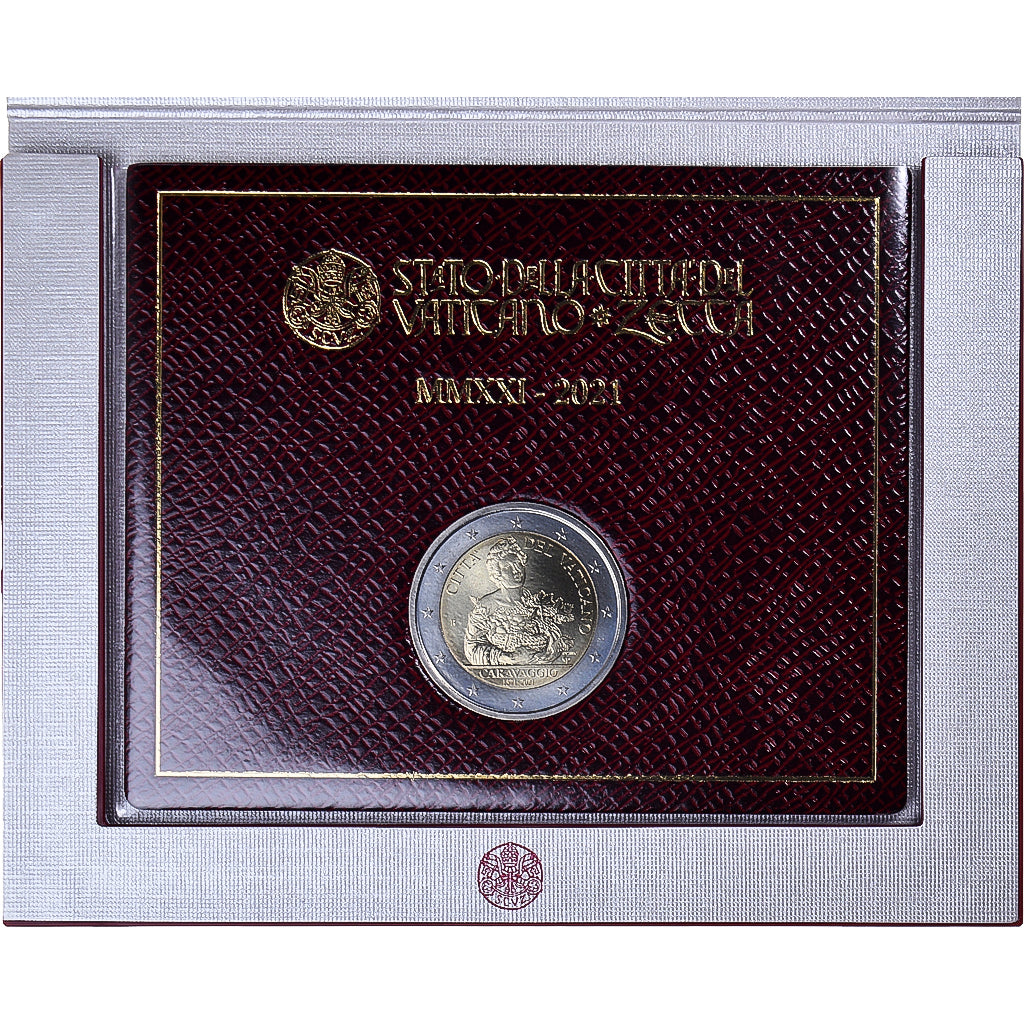 Vatican, 2 Euro, 450 ans de la naissance du Caravage, 2021, Rome, MS(65-70)