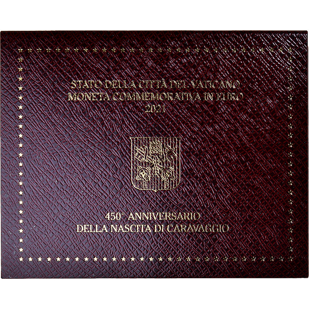 Vatican, 2 Euro, 450 ans de la naissance du Caravage, 2021, Rome, MS(65-70)