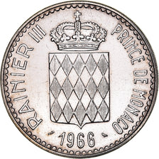 Coin, Monaco, Rainier III, 10 Francs, 1966, AU(50-53), Silver, KM:146