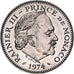 Moneta, Monaco, Rainier III, 5 Francs, 1974, MS(64), Miedź-Nikiel, KM:150