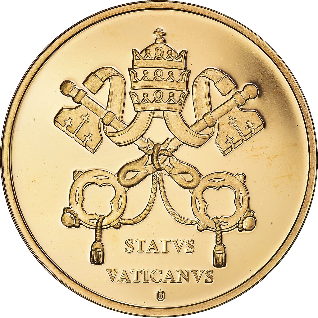 Vatican, Medal, Le Pape François, 2013, MS(65-70), Copper Gilt