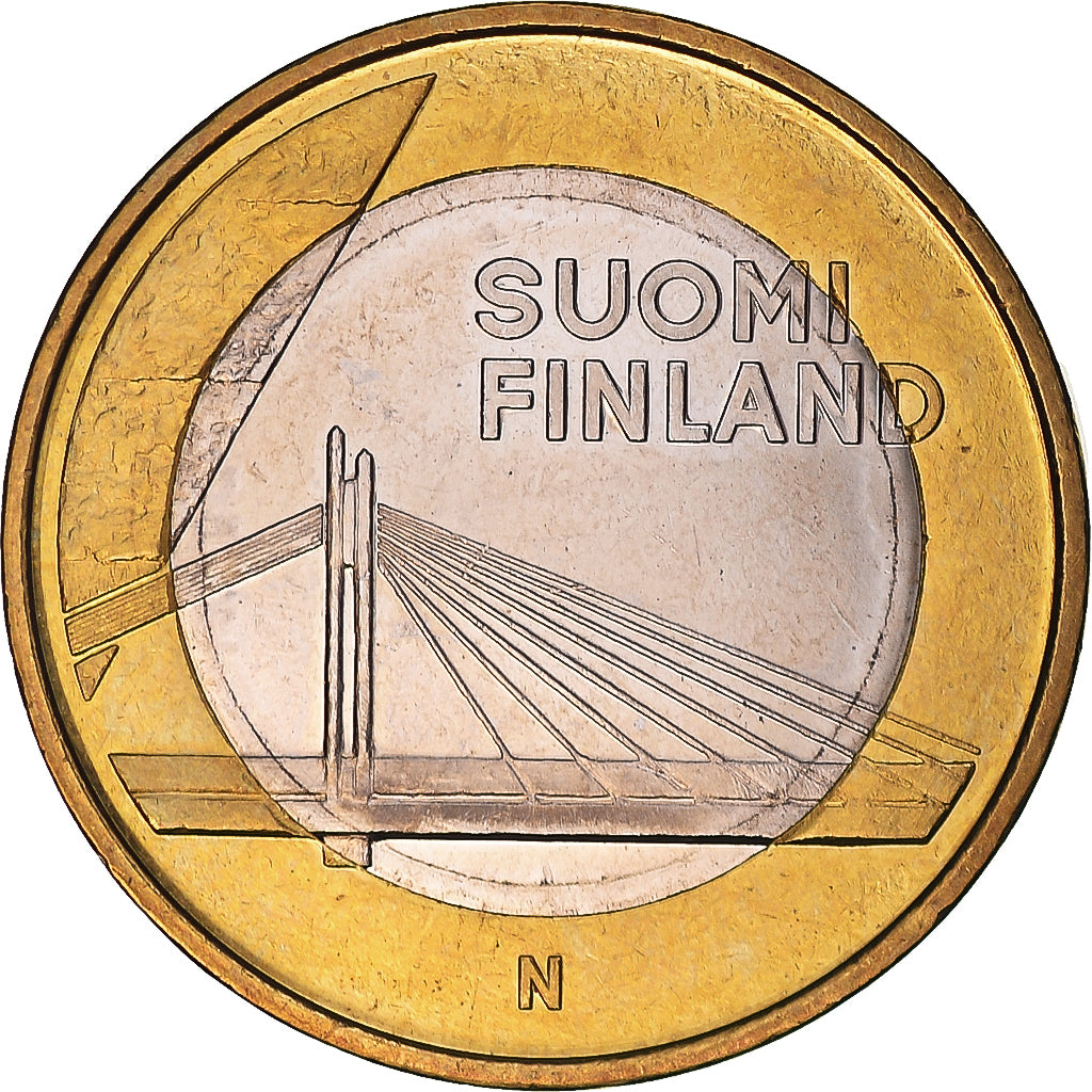 Finlande, 5 Euro, Lapland, Rovaniemi 