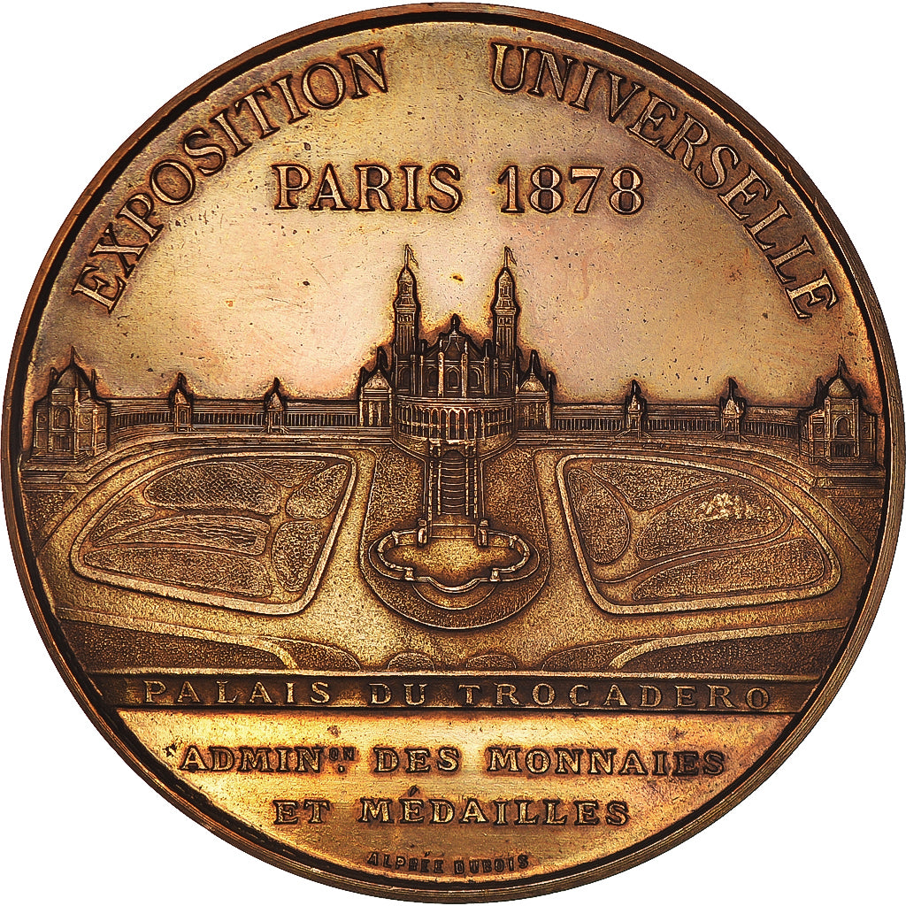 Francia, medaglia, French Third Republic, Sciences & Technologies, 1878