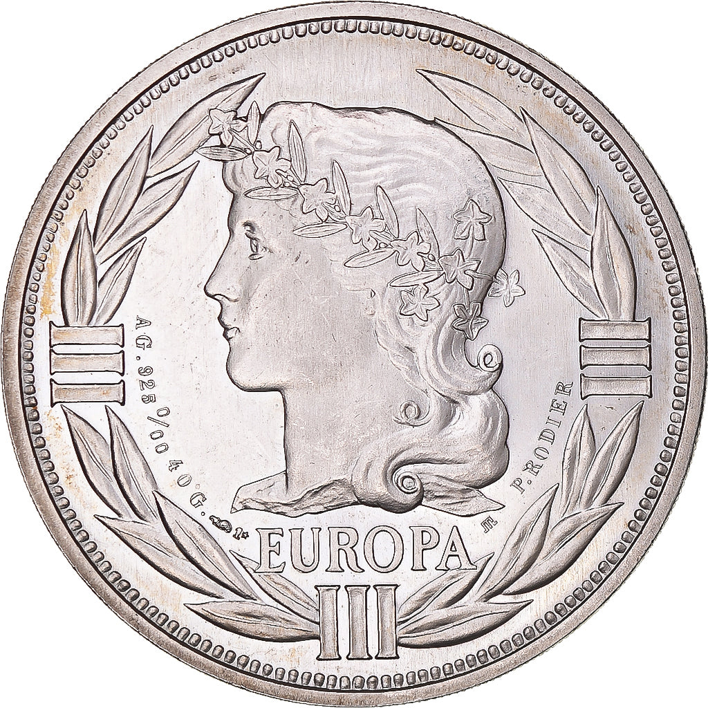 France, Medal, Ecu Europa, Marianne, 1987, Rodier, MS(64), Silver