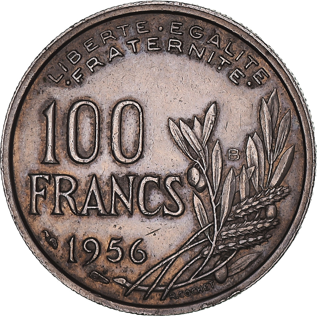 Monnaie, France, Cochet, 100 Francs, 1956, Beaumont - Le Roger, TTB