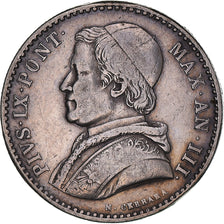 Moneta, STATI ITALIANI, PAPAL STATES, Pius IX, 20 Baiocchi, 1848, Rome, MB+