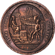Coin, France, Monneron, 5 Sols, 1792, Paris, VF(30-35), Bronze