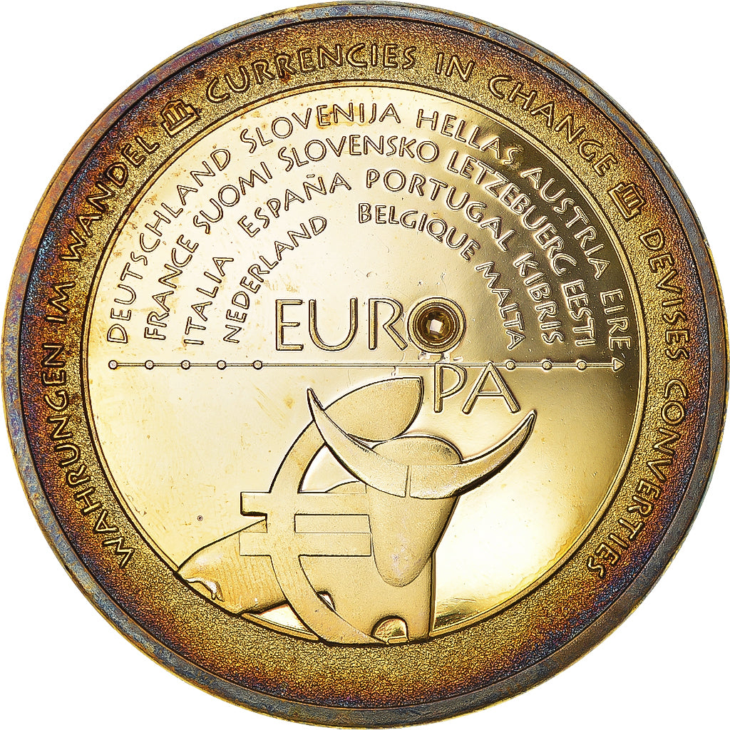 France, Medal, En Mémoire d'une Monnaie, 100 Francs Paul Cézanne, MS(60-62)